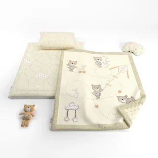 سرویس خواب چهار تکه رز برن طرح Bear And Kite