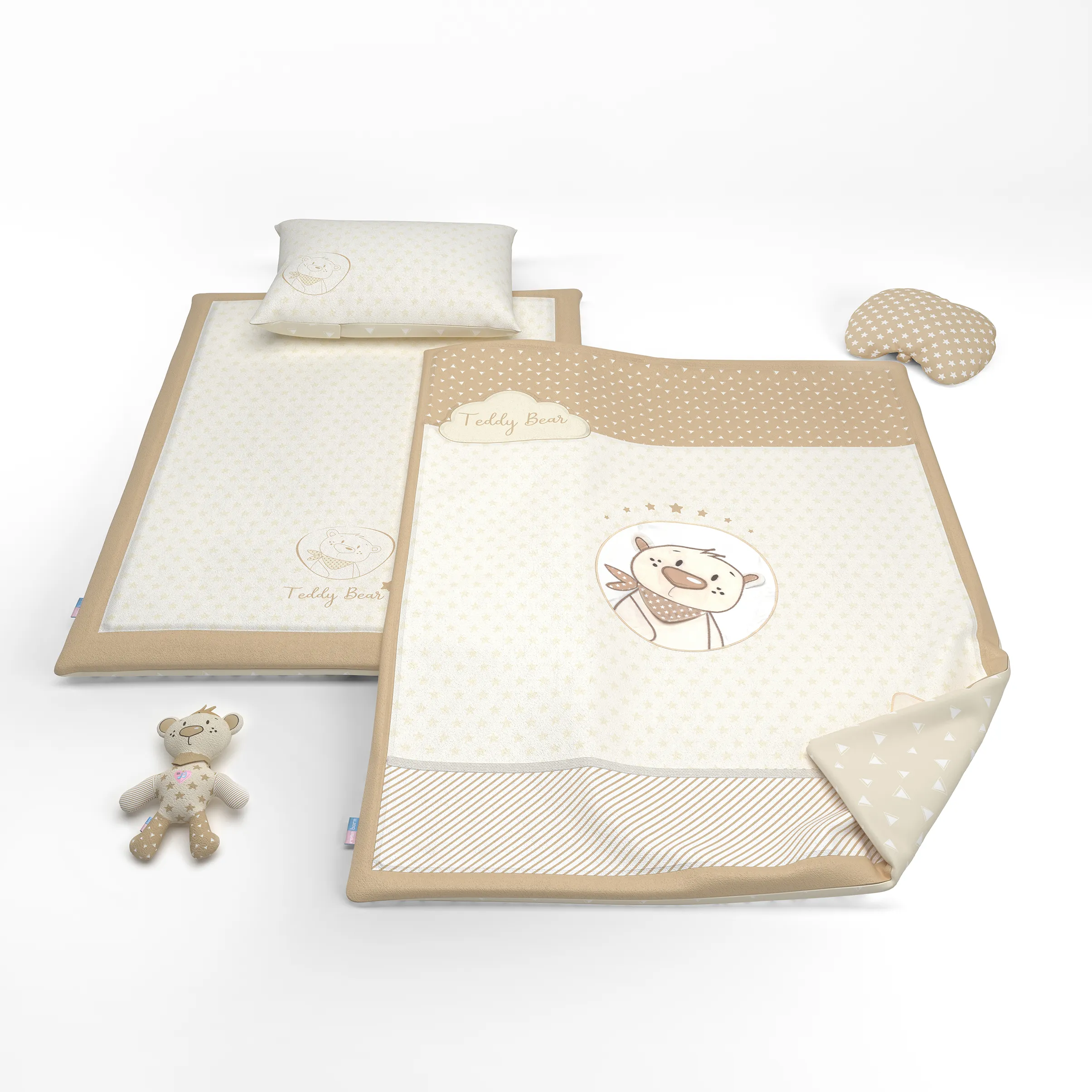 سرویس خواب چهار تکه رز برن طرح Teddy Bear