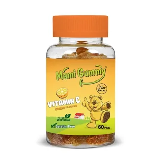پاستیل ویتامین C پرتقالی مامی گامی Mami Gummy بسته 60 عددی