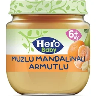 پوره میوه هرو بیبی موز نارنگی و گلابی 125 گرم