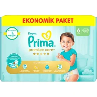 پوشک بچه پریما سایز 6 بسته 35 عددی